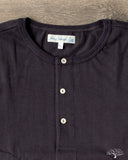 Merz b. Schwanen 206 Long Sleeve Henley - Charcoal