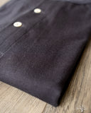 Merz b. Schwanen 206 Long Sleeve Henley - Charcoal