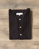 Merz b. Schwanen 206 Long Sleeve Henley - Deep Black
