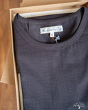Merz b. Schwanen 215 2-Thread Organic Cotton Crew Neck Tee - Charcoal