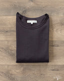Merz b. Schwanen 215 2-Thread Organic Cotton Crew Neck Tee - Charcoal