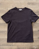 Merz b. Schwanen 215 2-Thread Organic Cotton Crew Neck Tee - Charcoal