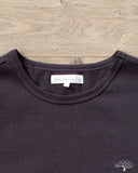 Merz b. Schwanen 215 2-Thread Organic Cotton Crew Neck Tee - Charcoal