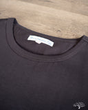 Merz b. Schwanen 215 2-Thread Organic Cotton Crew Neck Tee - Charcoal