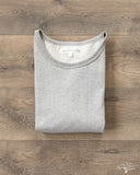 Merz b. Schwanen 215 2-Thread Organic Cotton Crew Neck Tee - Grey Melange