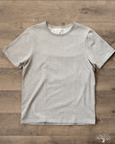 Merz b. Schwanen 215 2-Thread Organic Cotton Crew Neck Tee - Grey Melange