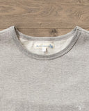 Merz b. Schwanen 215 2-Thread Organic Cotton Crew Neck Tee - Grey Melange