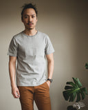 Merz b. Schwanen 215 2-Thread Organic Cotton Crew Neck Tee - Grey Melange