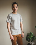 Merz b. Schwanen 215 2-Thread Organic Cotton Crew Neck Tee - Grey Melange