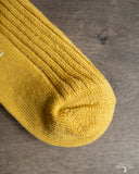 Nishiguchi Kutsushita Linen Ribbed Sock Yellow