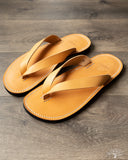 OGL x Dr. Sole Leather Thong Sandals - Natural