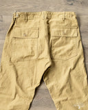 orSlow Slim Fit Fatigue Pants - Khaki