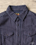 UES Indigo Stripe Selvedge Heavy Flannel