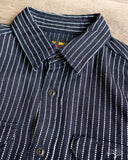 UES Indigo Stripe Selvedge Heavy Flannel