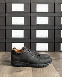 Viberg Sneaker - Nero Washed Kangaroo