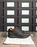 Viberg Sneaker - Nero Washed Kangaroo