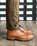 Viberg for Withered Fig Maryam Crust (Toscanello) Horsebutt 145 Oxford w/ Vibram 705 Tygum Sole and Cat's Paw Heel Model Photo